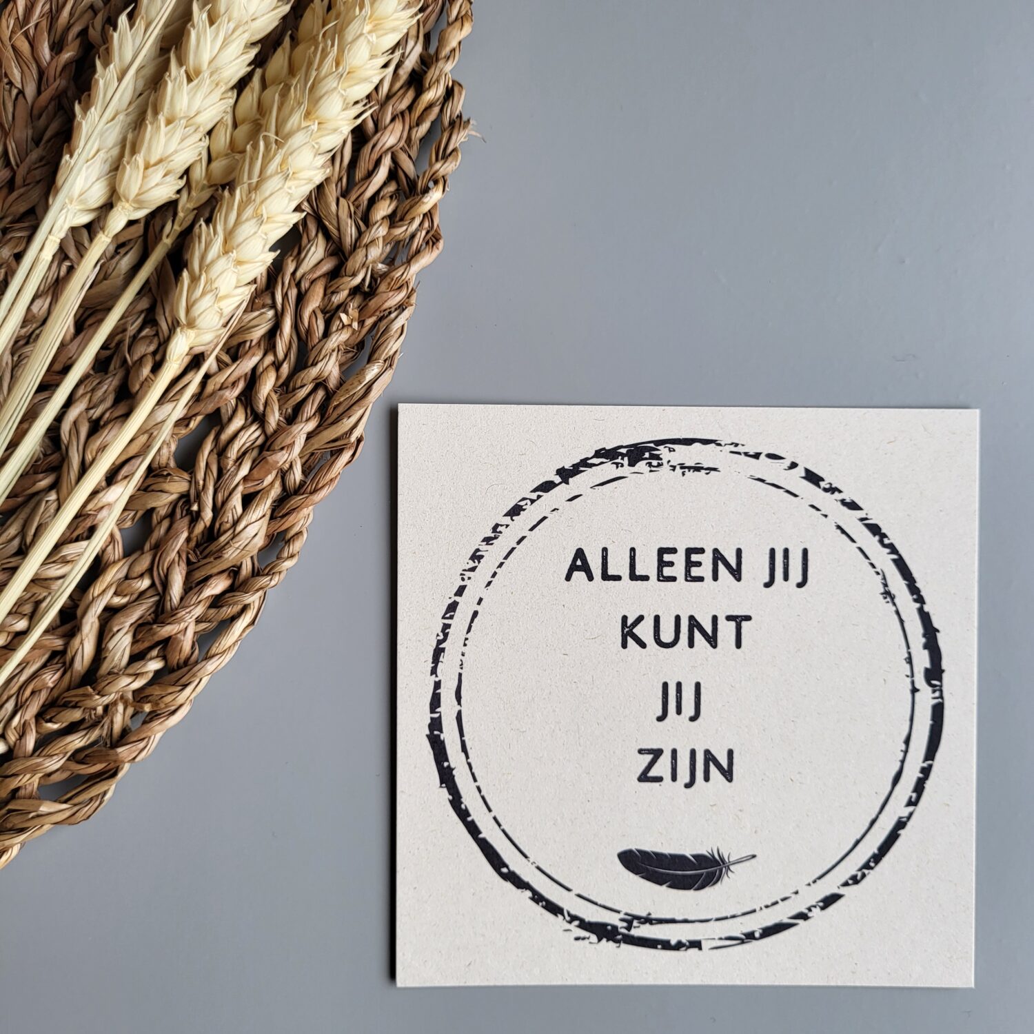 Kaart stempeltjeswijsheid: Jij