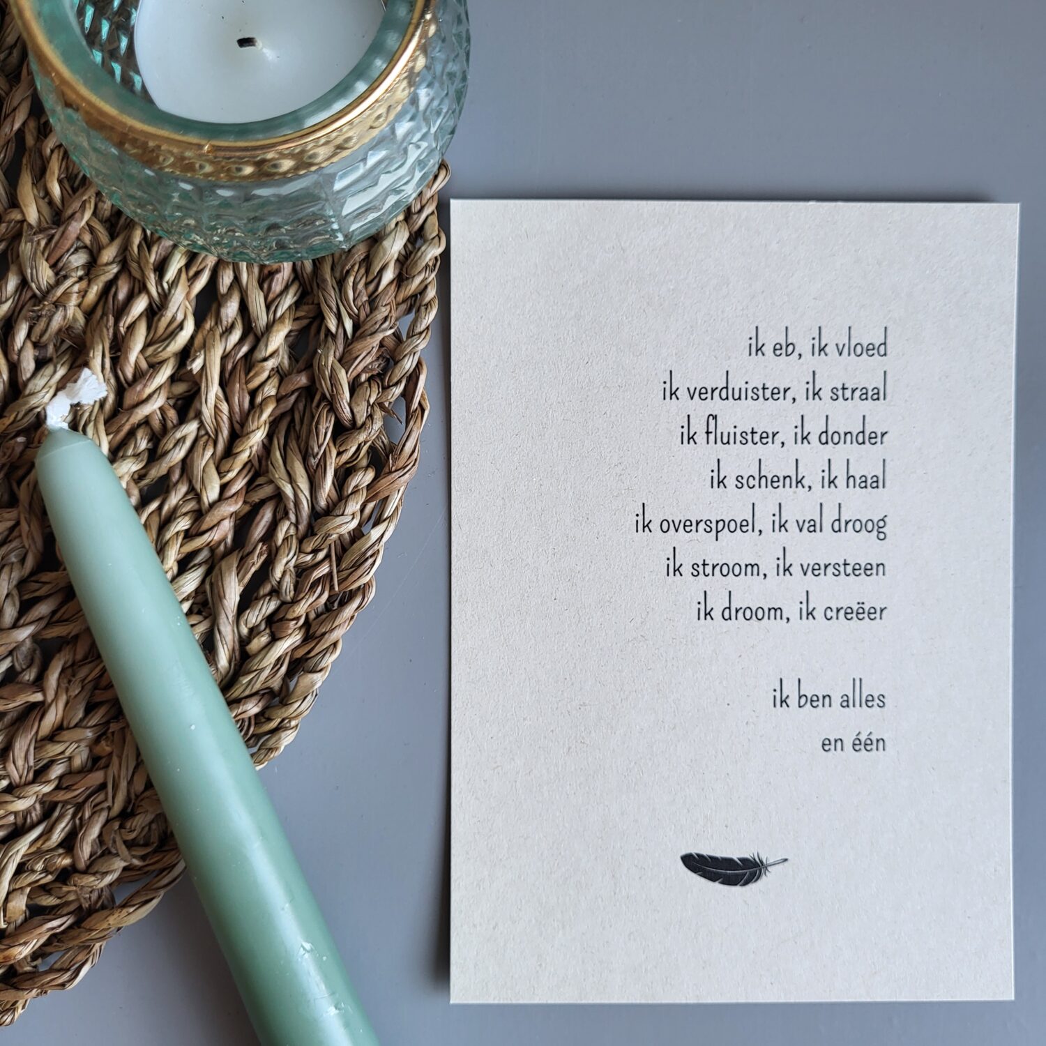 Gedichtkaart inspiratie: Alles