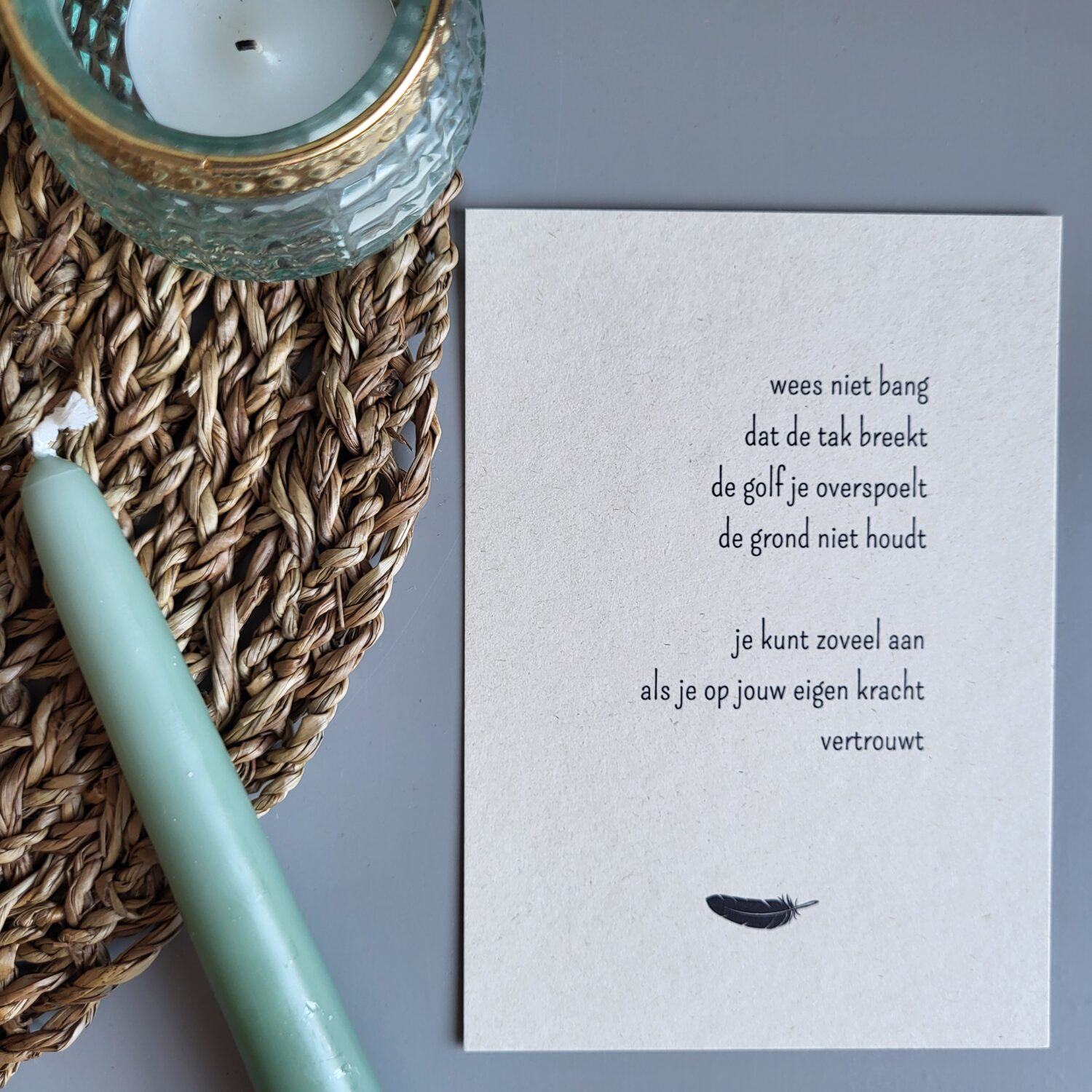 Gedichtkaart inspiratie: Eigen kracht