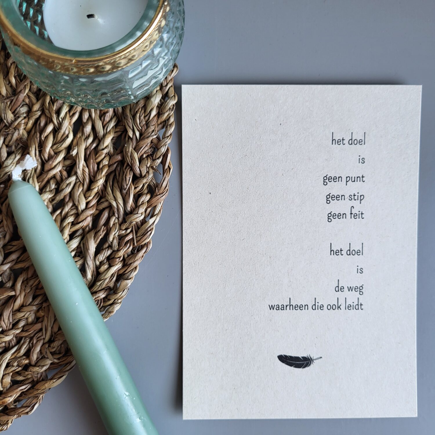 Gedichtkaart inspiratie: Het doel