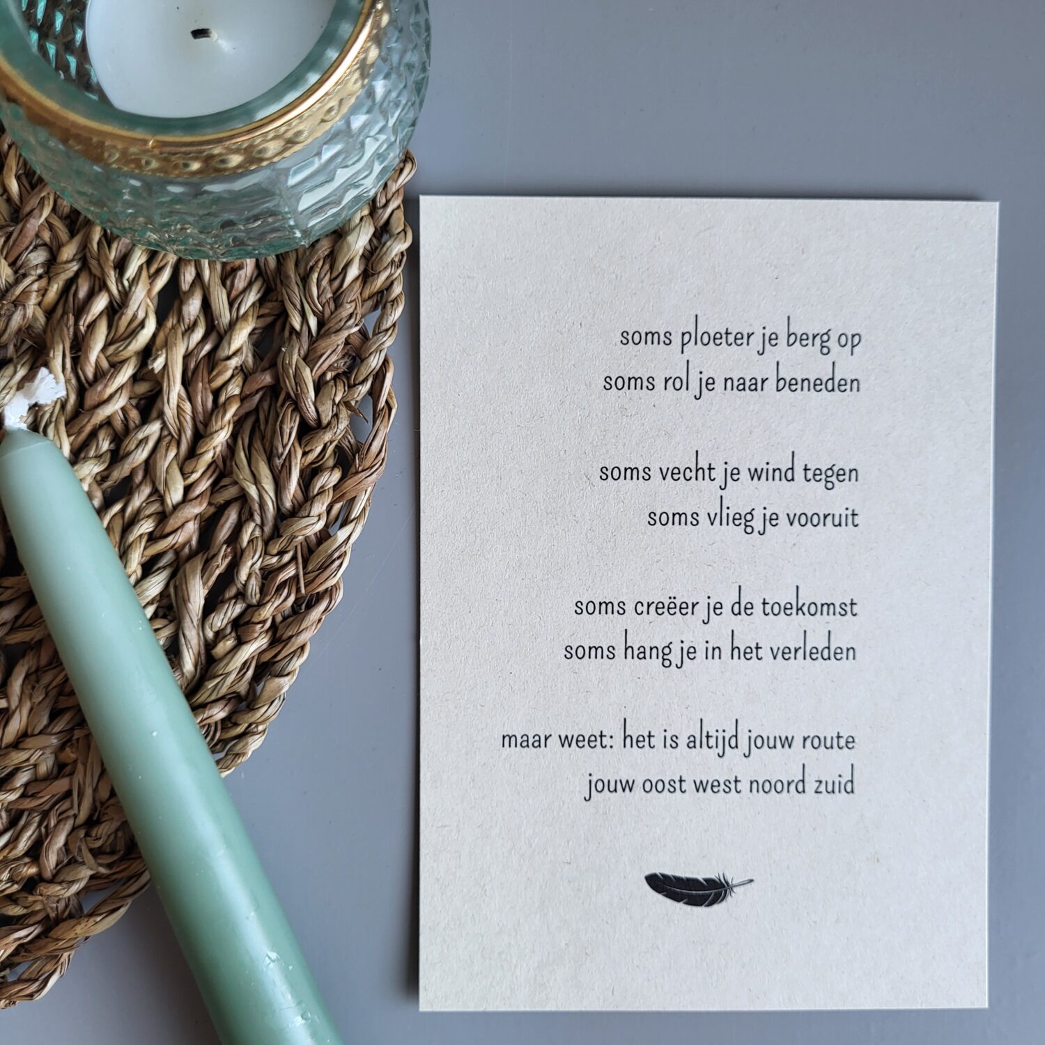 Gedichtkaart inspiratie: Jouw route