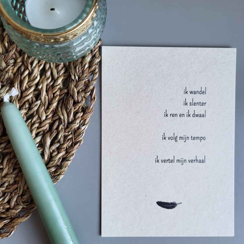 Gedichtkaart inspiratie: Mijn verhaal