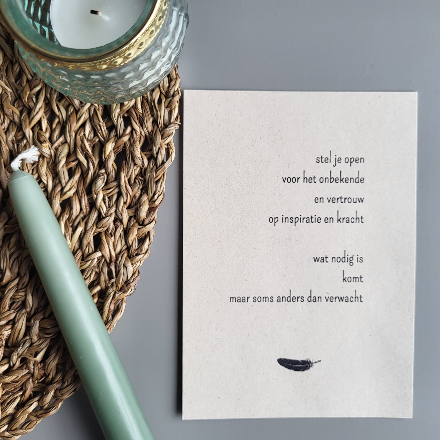 Gedichtkaart inspiratie: Het onbekende