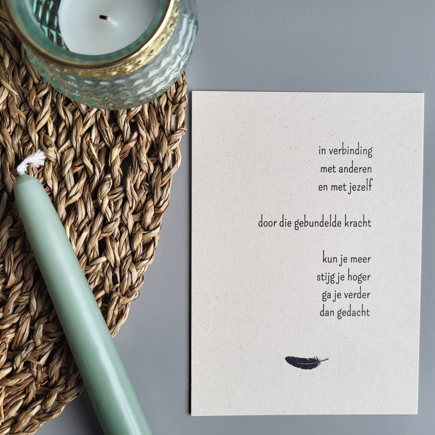 Gedichtkaart inspiratie: Verbinding