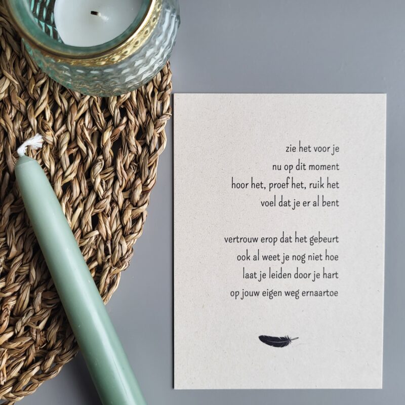 Gedichtkaart inspiratie: Zie het